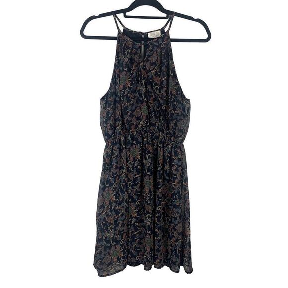 Sienna Sky Halter Neck Paisley fit & Flare Dress Size L New - Picture 1 of 10